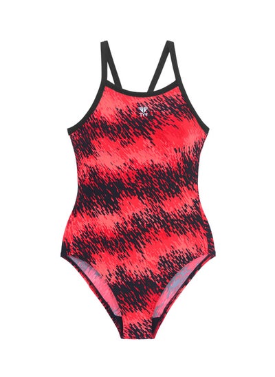 اشتري V-Cut Swimsuit For Girls (Red/Black,XL) في السعودية