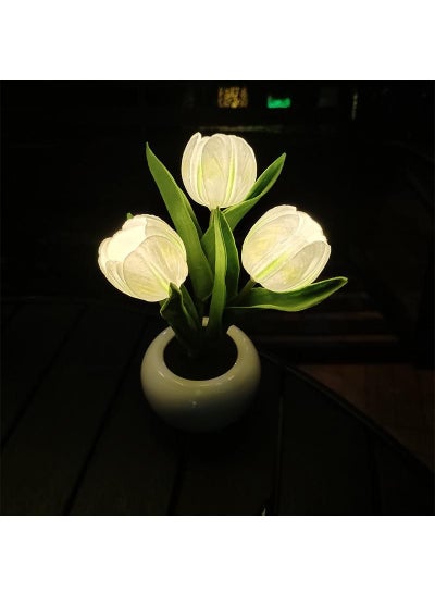 Buy Tulip Nightlight Decoration Bedroom Bedside Decoration Atmosphere Lamp Table Lamp Gift in UAE