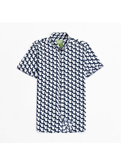 Buy Navy blue half sleeve shirt in Egypt