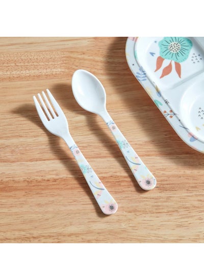 Buy Flutterby Trinity Melamine Bloom Cutlery Set - 16 cm in Saudi Arabia