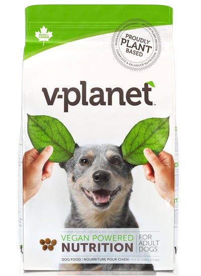 اشتري V-PLANET Regular Kibble | Vegan Dog Food for Large Breeds | Dry Adult Dog Treats with Balanced AAFCO Formula | 100% Plant-Based Nutrition & Cruelty-free | For Itchy & Sensitive Dogs (6.80 Kg) في الامارات