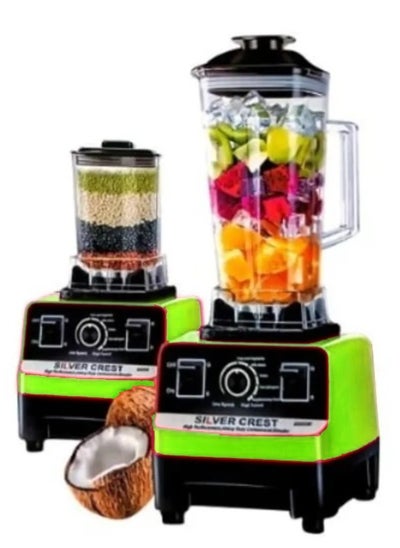 Buy Silver Crest Heavy Duty Blender/Juicer for Commercial Use, 2 Jar, 2.5L, 8000W-Multicolour in UAE