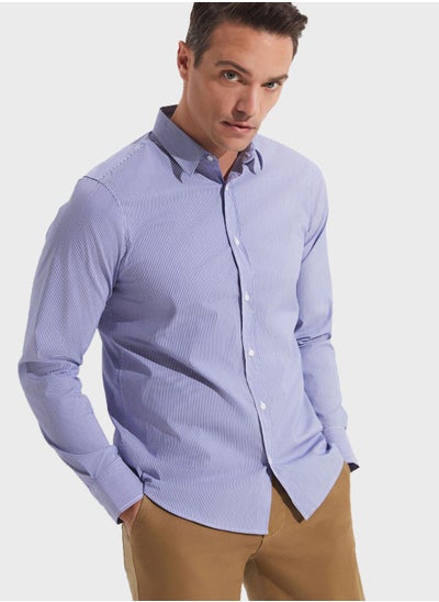 اشتري Striped Slim Fit Shirt في الامارات