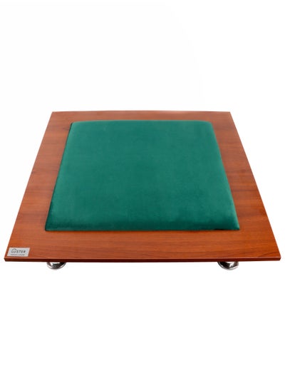 Buy Card Games balot Floor Table Green 75x75x17 cm in Saudi Arabia