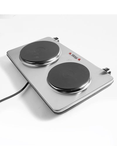 Buy DSP Hot Plate 2 Eye KD4050 1000&1500w Front button Silver in Egypt