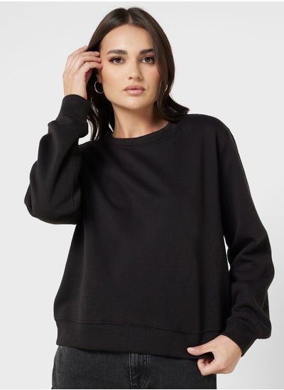 Buy Round Neck Printed Sweatshirt in UAE