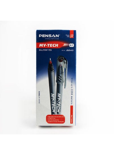 Buy Ballpoint Pen red My-Tech (12 pens) in Egypt