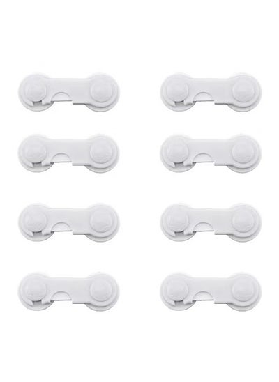 Buy 8-Piece Latching System Infant One-handed Safety Lock, Non-toxic Plastic Materials in UAE