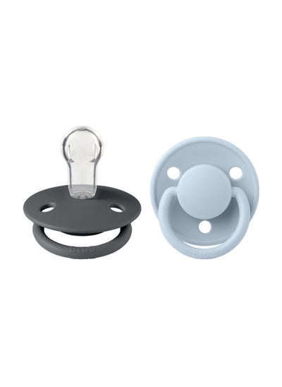 Buy Pack of 2 De Lux Silicone Onesize Iron and Baby Blue in UAE