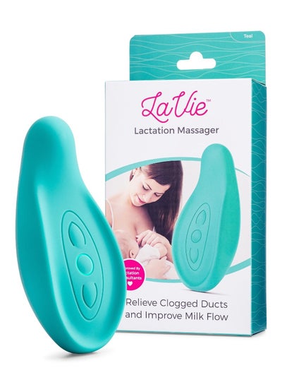 اشتري Lactation Massager for New Mothers Pumping Support For Clogged Ducts Milk Flow Teal في الامارات