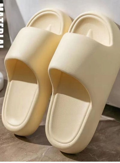 اشتري Thick soled slippers for women's home anti-skid indoor summer 2023 new shower sandals for men and women to wear externally في السعودية