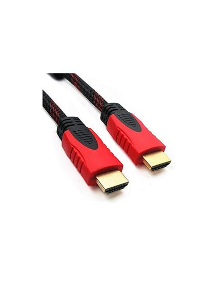 Buy Keendex KX 2875 Male to Male 4K HDMI Cable Gold Plated, 10 Meters -Black & Red in Egypt