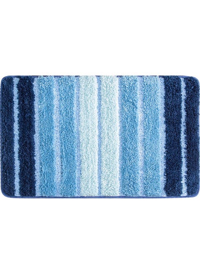 اشتري Ombre Line Bathroom Bibulous Slippery Mat Blue في السعودية