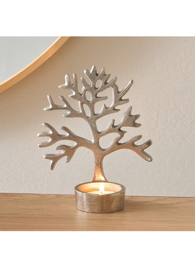 Buy Calot Aluminium Tree of Life Tealight Candleholder 6 x 11 x 13 cm in Saudi Arabia