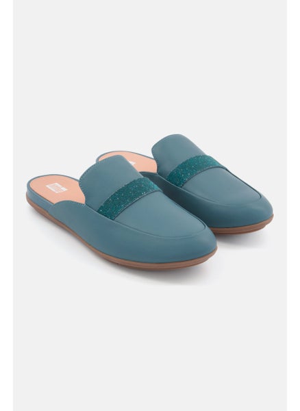 Buy Women Gracie Opul-Trim Mules, Teal in Saudi Arabia