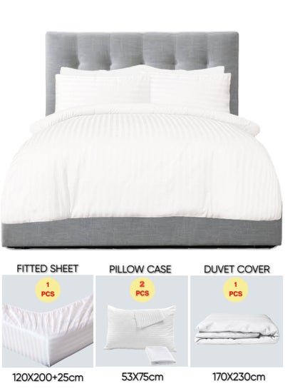 Buy 4 Pieces Single Size Bedding Cover Set in UAE