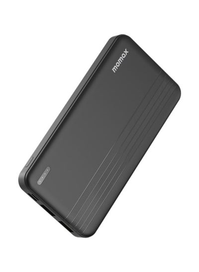 Buy Momax Power Bank iPower with 2 USB-C Ports and USB Port 10000mAh 20W For PD Port - Black in Saudi Arabia