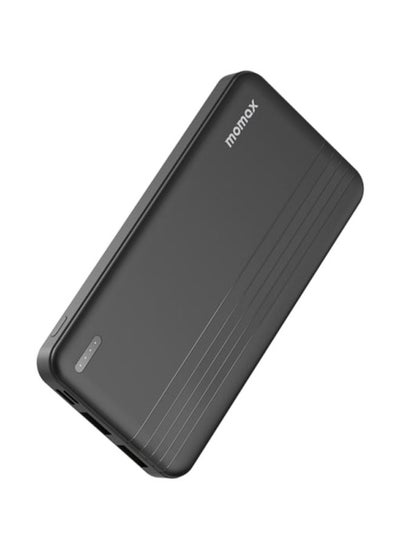 Buy Momax Power Bank iPower with 2 USB-C Ports and USB Port 10000mAh 20W For PD Port - Black in Saudi Arabia