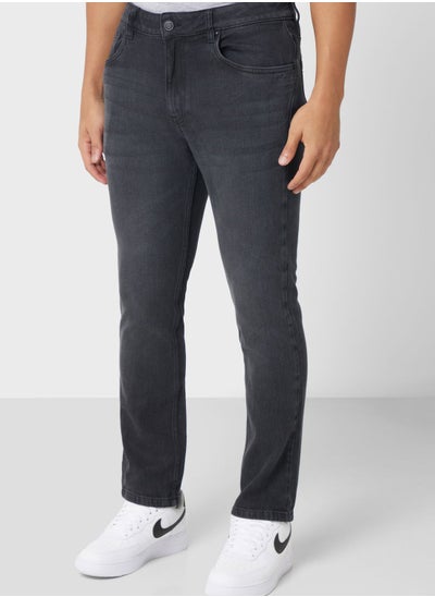 Buy Slim Fit Washed Jeans in UAE