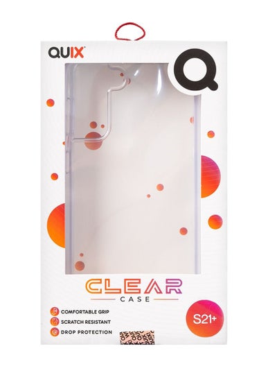 Buy Quix Samsung s21 Plus case  , Transparent, Anti-Yellowing, Made of Heat-Resistant Polyurethane - Shock Absorption and Anti-Scratch - Airtight and does not allow dust to pass through in Egypt