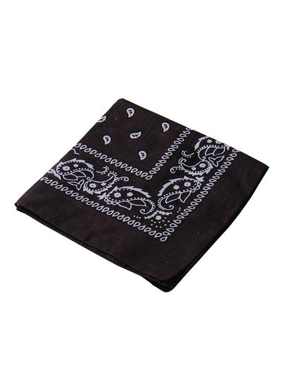 Buy Paisley Print Bandana Black in Saudi Arabia