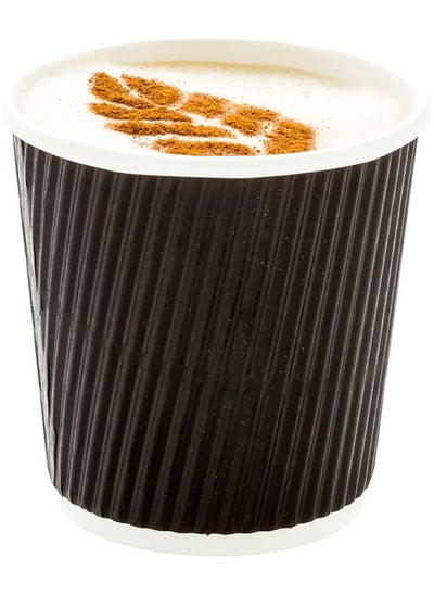 Buy Disposable Ripple Coffee Cup 4 Oz Without Lid Suitable For Home, Office, Restaurants Use Pack of 50 Pieces in UAE