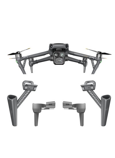 اشتري Mavic 3 Pro Landing Gear Extended Leg Support Stand Support Protector Holder for DJI Mavic 3 Pro Accessories Stable Quick-release Height Increase 30mm Lightweight Only 25.5g Black في الامارات