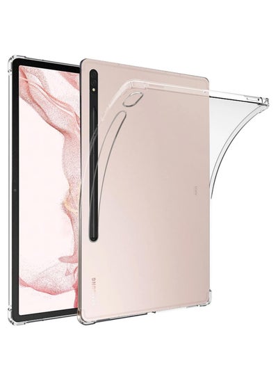 Buy Case Compatible with Samsung Galaxy Tab Tab S8  2022/Samsung Galaxy Tab S7 2020 11 Inch Tablet Case, Clear Soft TPU Shookproof Ultra-Thin Lightweight Anti-Scratch Protective Cover Case in Egypt