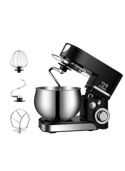 Buy 5L Stainless Bowl Electric Food Stand Mixer Chef Milkshake Beater Cream Egg Whisk Blender Cake Dough Kneading Machine in UAE