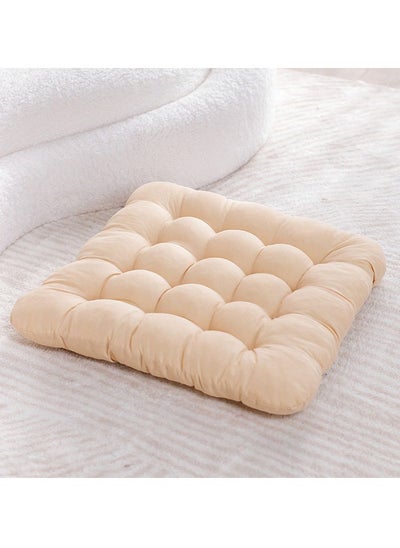 Buy Chair Pads Seat Cushion with Ties, Square Chair Seat Pads Sofa Pillows Cashmere Meditation Pillow Thicken Tatami Floor Cushion Sofa Chair Pads Car Seat Cushion for Office Yoga in Saudi Arabia