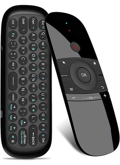 اشتري W1 2.4G air Mouse Wireless Keyboard Remote Control Infrared Remote Learning 6-axis Motion Sense w/USB Receiver for Smart TV android TV BOX Laptop PC في السعودية