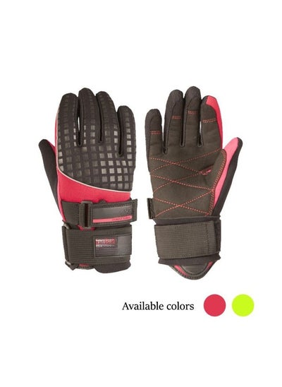 Buy High Performance Waterski Gloves Cross Collection Lime in UAE