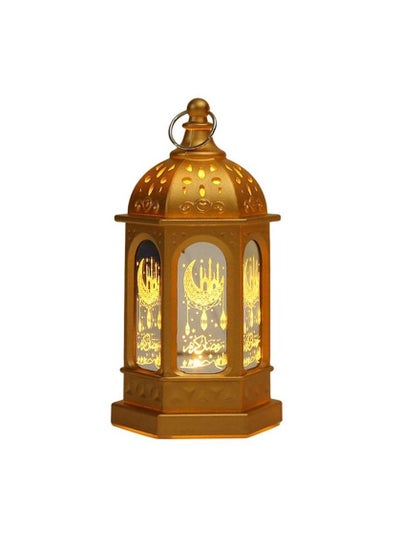 اشتري Castle Candlestick Arabic Style Festive Lantern Electronic Candle Light Decoration في الامارات