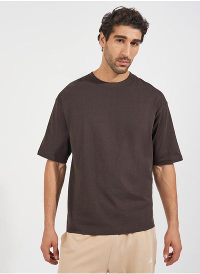 Buy Basic Crew Neck Oversized T-Shirt in Saudi Arabia