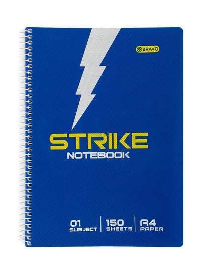 Buy Bravo Strike Notebook - 150 Sheets - A4 Size - Blue in Egypt