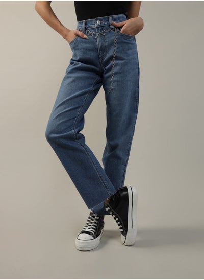 اشتري AE Super High-Waisted Ankle Straight Jean في مصر