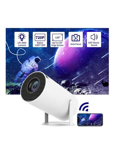 Buy Immersive 4K Smart Portable Projector with Built-In Speakers, Screen Mirroring, and Advanced Connectivity Features for HD Home Cinema Experience in UAE