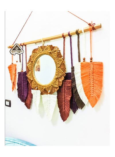 Buy Handmade macrame mirror in different colors from Egypt Antiques in Egypt