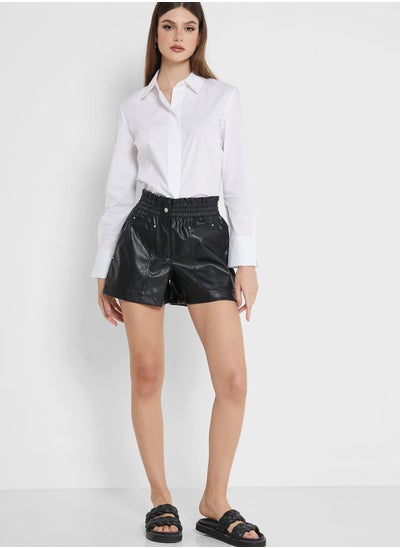 Buy Button Detail Mini Shorts in Saudi Arabia