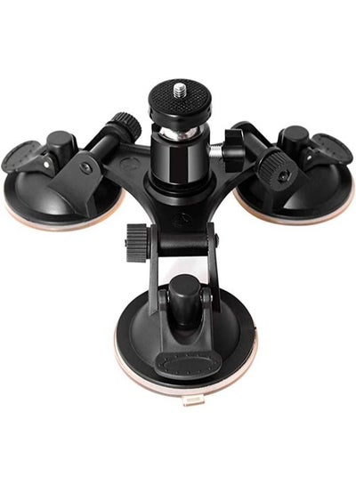Buy Triple Cup DSLR Camera Suction Mount Suction Cup Mount Car Mount Holder for GoPro Hero 9 8 7 6 5/4/3 DJI OSMO Action in UAE