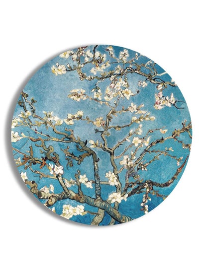 Buy Almond Blossom  Mouse Pad - Size 20 X 20 CM (Faux Leather) in Egypt