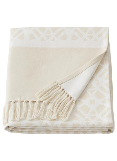 Buy Throw Off White 130X170 Cm in Saudi Arabia