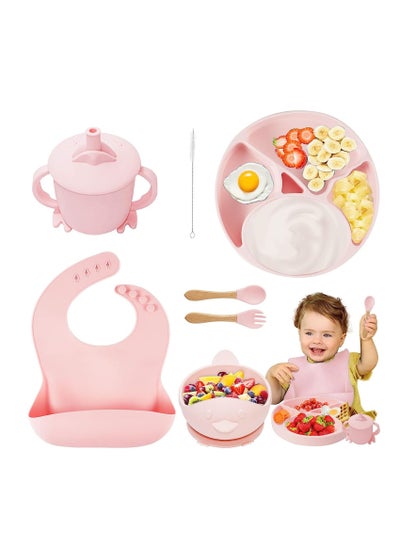 Buy 8 Piece Food Grade Silicone Tableware Set in Saudi Arabia