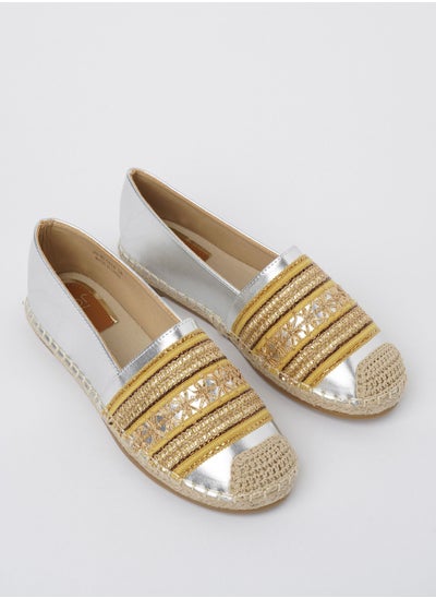 اشتري JOVE Women's Casual Espadrilles GOLD/SILVER في السعودية