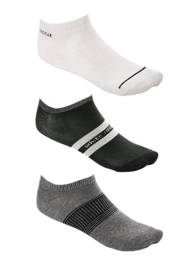 Buy White Rabbit Middle Lines Ankle Socks in Egypt