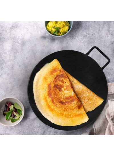 Buy Iron Dosa (Crepe) Pan (Tawa) Simply Hand Wash With Dishwashing Liquid And A Sponge in UAE