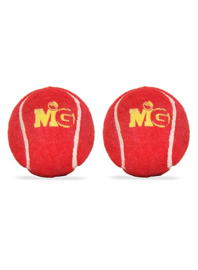 Buy Cricket Tennis Ball with Jar 1 SET OF 2 PCS-RED in Saudi Arabia