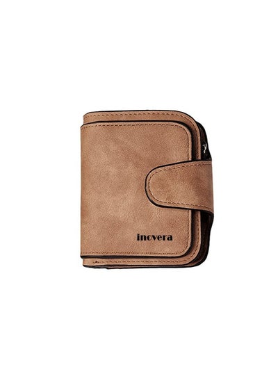 Buy Women's Vegan Leather Tri-fold Fashion Card Coin Holder Small Wallet in UAE