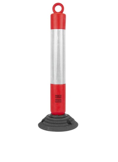 اشتري RACO Traffic Safety Plastic Delineator Post Red 76CM Flexible Warning Post Road Safety Bollard with Demountable Base في الامارات