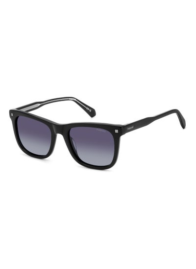 اشتري Unisex Polarized Square Shape Acetate Sunglasses PLD 4167/S/X GREY 43 - Lens Size: 43.4 Mm - Black في السعودية